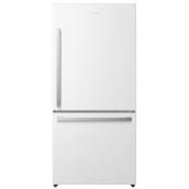 Hisense 17-ft³ Counter-Depth Bottom-Freezer Refrigerator White Energy Star Certified