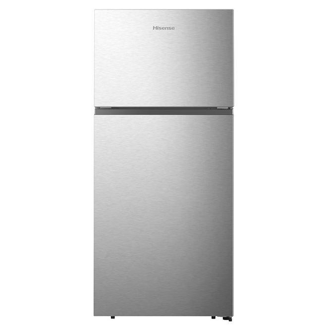 Réfrigérateur à congélateur supérieur 30 po Hisense 18 pi³ profondeur standard fini acier inoxydable