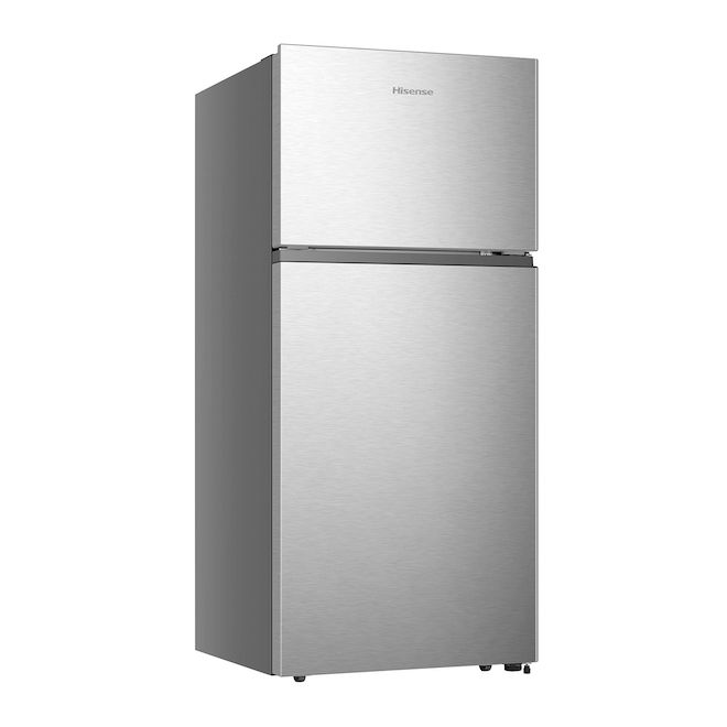 Réfrigérateur à congélateur supérieur 30 po Hisense 18 pi³ profondeur standard fini acier inoxydable