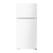 Hisense 18-ft³ Standard Depth Top Freezer Refrigerator - White