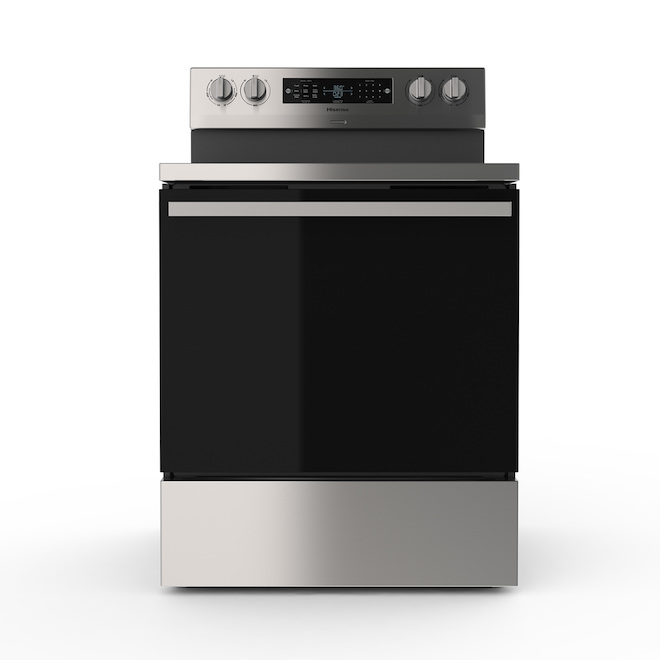 Hisense 30-in 5.8-ft³ Oven 5-Element Smooth Surface Freestanding Electric Range, Stainless Steel