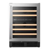Refrigérateur à vin Hisense 4,9 pi³ pour 48 bouteilles, acier inoxydable