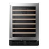 Refrigérateur à vin Hisense 5,4 pi³ pour 54 bouteilles, acier inoxydable