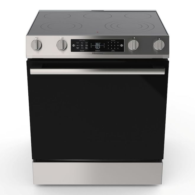 Hisense Electric Range 5.8-ft³ with True Convection and Air Fry Functions - Stainless Steel