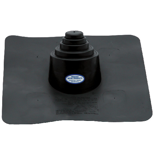 Menzies Roof Flashing with Flange - Black - Thermoplastic - 16 1/2-in L x 16 1/2-in W