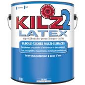 Apprêt-scellant-bouche-pores Kilz 2 Latex, multisurfaces, intérieures/extérieures, à base d'eau, blanc, 3,79 L
