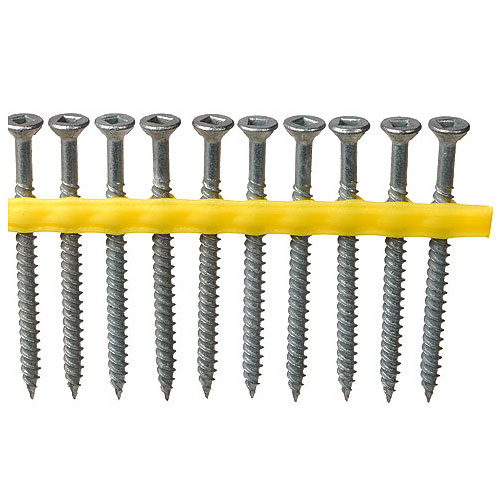 Simpson Strong-Tie Wood Underlayment Screws - Zinc - Square Drive - Trim Head with Nibs - #7 x 1 1/4-in - 2500-Pack