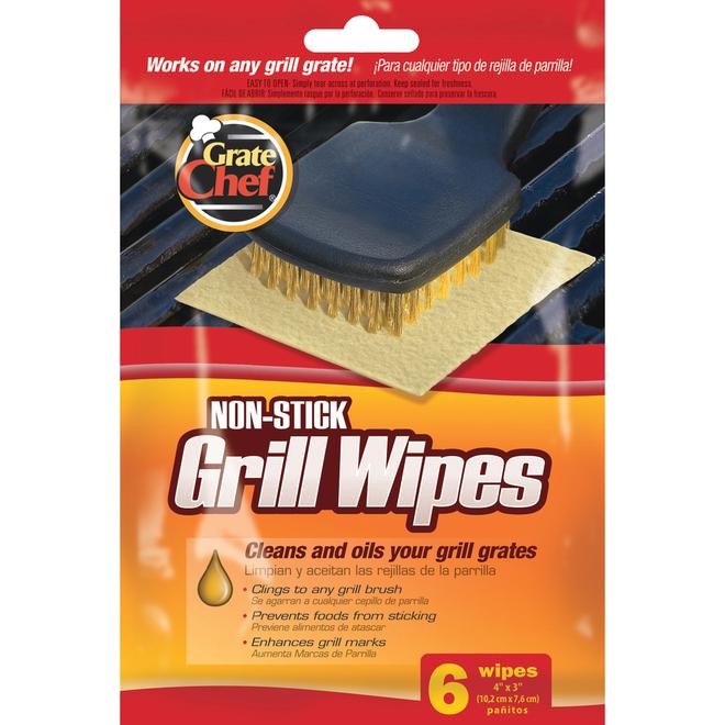 Barbecue Non-Stick Grill Wipes - 6-Pack