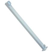 Poteau d'extrémité en aluminium pour clôture, 42 po, blanc