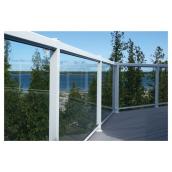 Regal Aluminum Railing Panel - Tempered Glass - Clear - 66-in