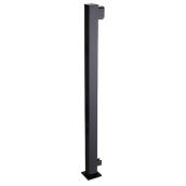 Poteau d'extrémité pour clôture Regal Aluminum, aluminium, noir, 42 po