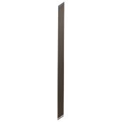 Piquets de clôture larges en aluminium, paquet de 6, bronze