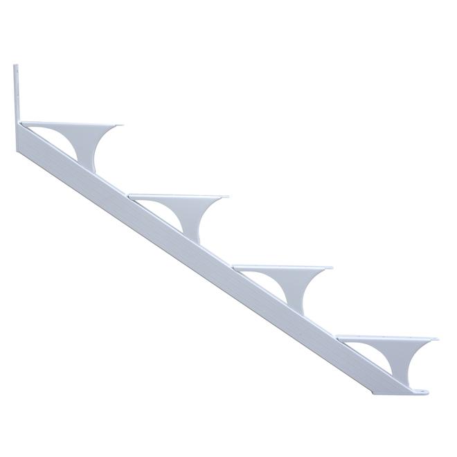 Regal Aluminium 4-Step Stringer White 2-Pack