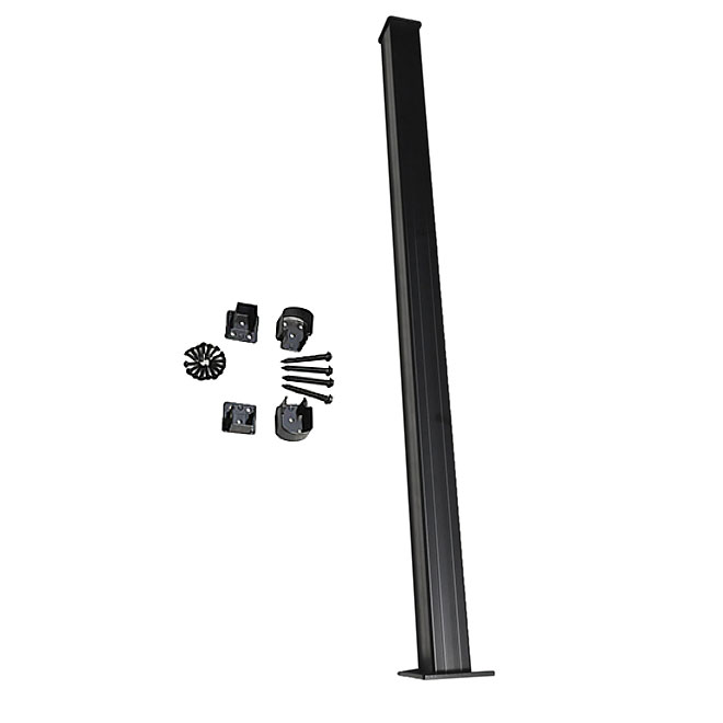 Regal Aluminum Railing Post Kit - Black - Aluminum - 42-in