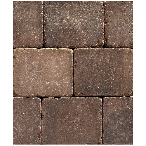 Barkman Roman Paving Stone - Concrete - Antique Brown - 4 1/8-in L x 8 1/4-in W x 2 23/64-in H