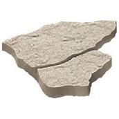 Dalle Flagstone Barkman, béton, grise, 8 po l. x 11 po L. x 4 po h.