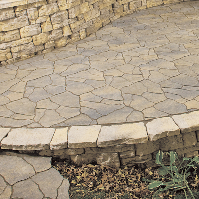 BARKMAN CONCRETE Barkman Flagstone Slab Concrete Grey x 11