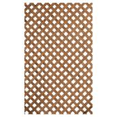 Privacy Treated Wood Lattice - Brown - 4' x 8'