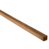 Treated Wood U-Molding - Brown - 2" x 2" x 8'