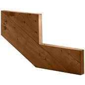 Marwood Suntrellis 2-Step Stair Stringer - Pressure-Treated Lumber - 12-in x 2-in