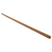 Treated Wood U-Molding - Grooved Side - Brown - 1