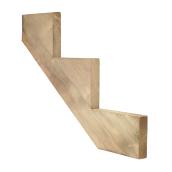 Treated Wood 3-Step Stair Stringer - 2