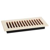 Legacy Unfinished Wooden Vent Floor Register - Natural Maple - Sanded - 4-in W x 10-in L