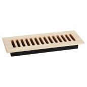 Legacy Unfinished Sanded Hardwood Vent Floor Register - Natural Oak - Top Mount - 3-in W x 10-in L