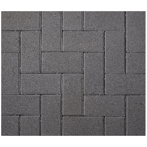 Expocrete Holland Block Concrete Charcoal Paver 8-in L x 4-in W x 2 3/8-in H