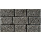 Roman StackStone Retaining Wall Cap - Charcoal