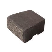 Expocrete StackStone Cement Wall Cap - Concrete - Charcoal and Tan - 8-in D x 4-in H