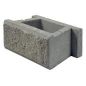 Expocrete AB Standard 12° Retaining Wall Block -Concrete - Grey - 7 3/4-in H x 11 7/8-in D x  17 5/8-in W