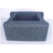 Expocrete AB Jumbo Retaining Wall Block - Concrete - Grey - 8 1/2 -in W x 7 5/8 -in H x 9 1/2-in D