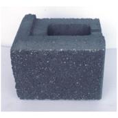 Expocrete AB Classic Retaining Corner Wall - Concrete - Charcoal Colour - 8-in D x 8-in H x 12-W