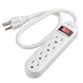 4-Outlet Power Bar with Surge Protection - 1.5'
