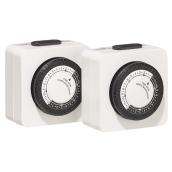 Minuterie programmable 24 heures, paquet de 2