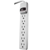 6-Outlet Power Bar - 6' Cord - White