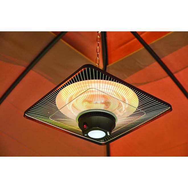 Outdoor Heater Hanging - LED - Square - Black
