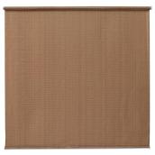 Coolaroo HDPE Brown Outdoor Roller Shade 6 x 6-ft Simple Lift