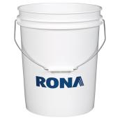 RONA 18.9-L All-Purpose White HDPE Round Pail