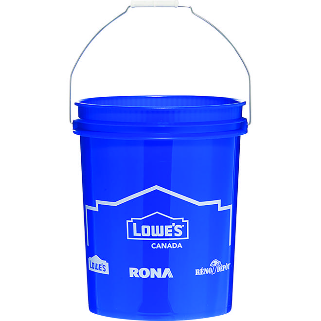 Round Pail - Lowes Canada - Hdpe - 18.9 L - Blue