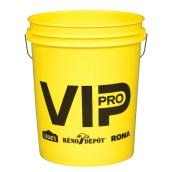 VIP Pro 18.9-L Yellow Plastic Pail with Metal Handle