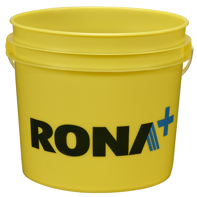 RONA+ 5-L All-Purpose Yellow Plastic Round Pail with Plastic Handle