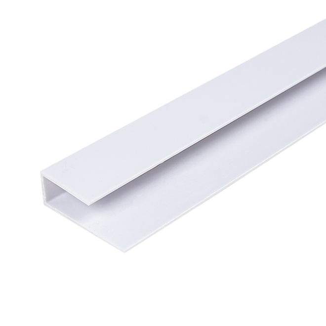 G-Teck Starter Moulding in J - Vinyl - 1.13-in x 8-ft - Cool White