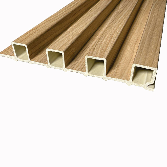 G-Teck Fluted Panel in PVC 6 x 96-in - Stained