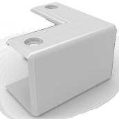 Plastic Corner Finishing Moulding - Grey - 3" x 3" x 2"