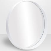 Miroir rond Avalon, Vanilla Moulding, 24 po x 24 po x 2,85 po, blanc