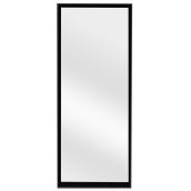 Miroir Soho rectangulaire, 26,4 po x 69,4 po, plastique, noir