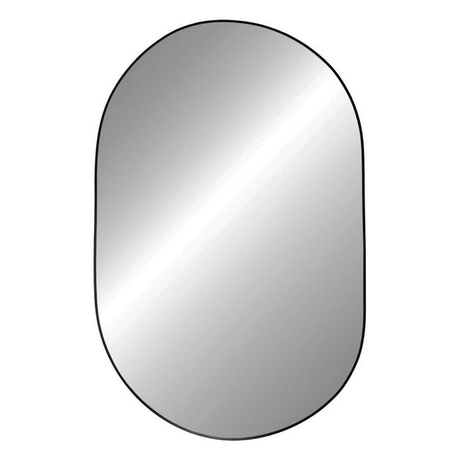 Miroir Emerson 38 po x 24 po allongé métal noir