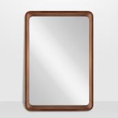 Lusso Vanity Maple Wood Mirror - 25-in x 37-in